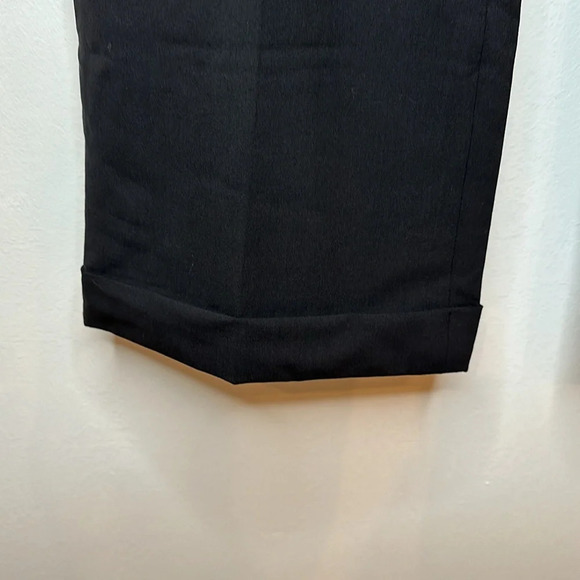 RALPH LAUREN WOOL WIDE LEG CUFFED HEM TROUSERS - Picture 4 of 9